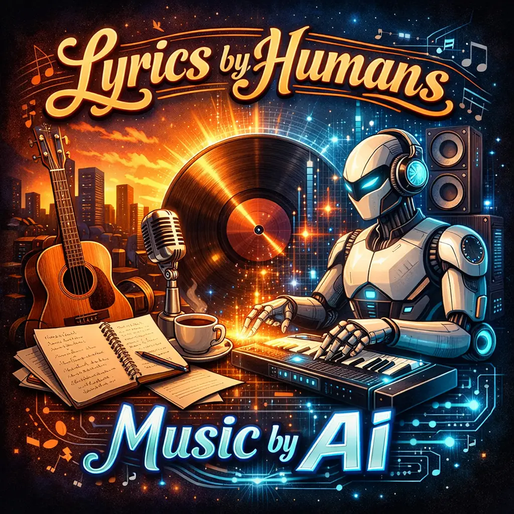 Lyrics by Humans and Music by AI